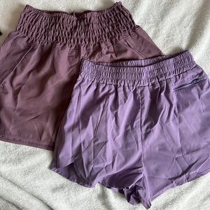 2 purple shorts (1) mauve (1) Lilac size s but run big